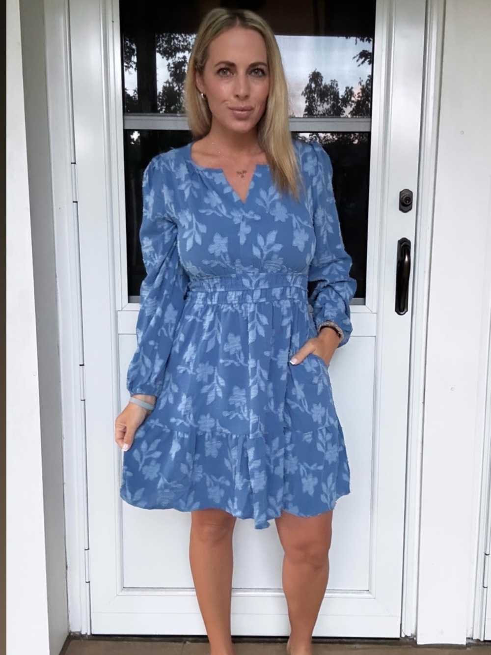 Blue dress